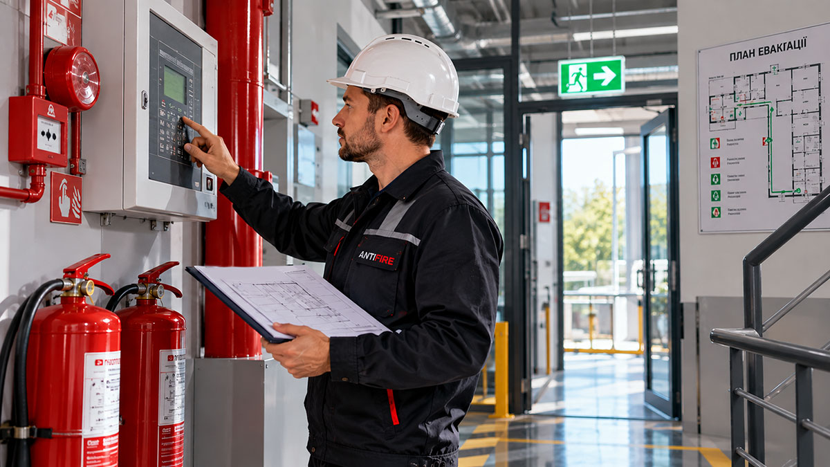 Перевірка систем пожежної сигналізації та протипожежного захисту під час аудиту підприємства