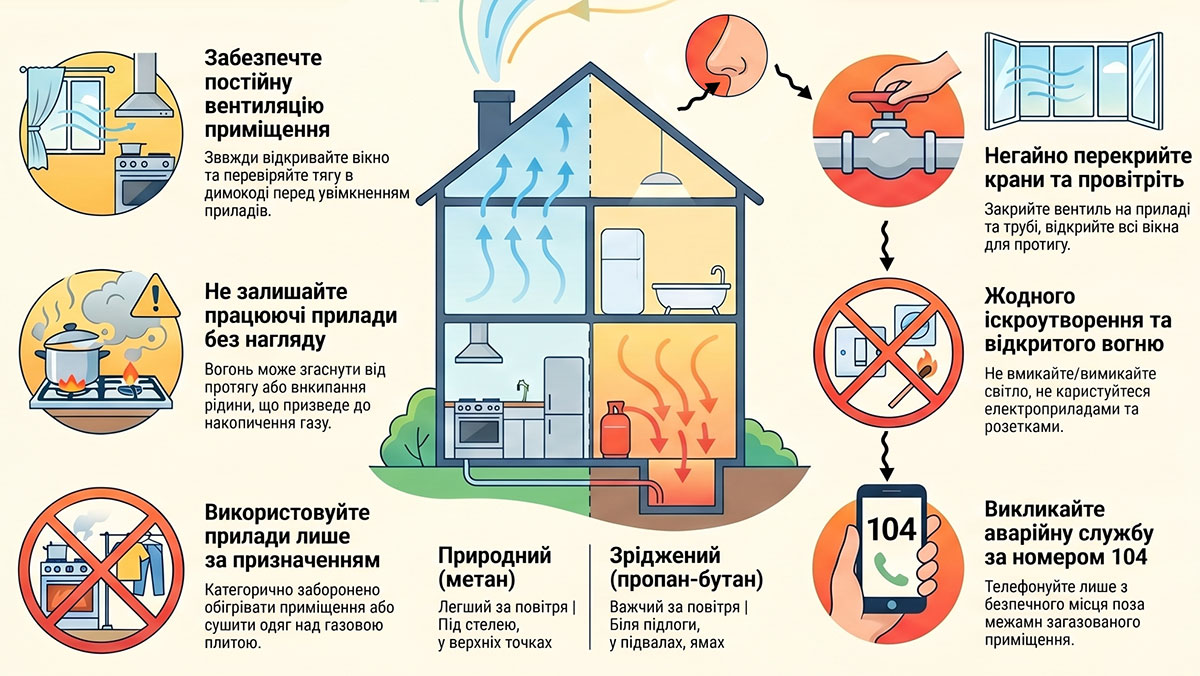Газова безпека та порядок дій