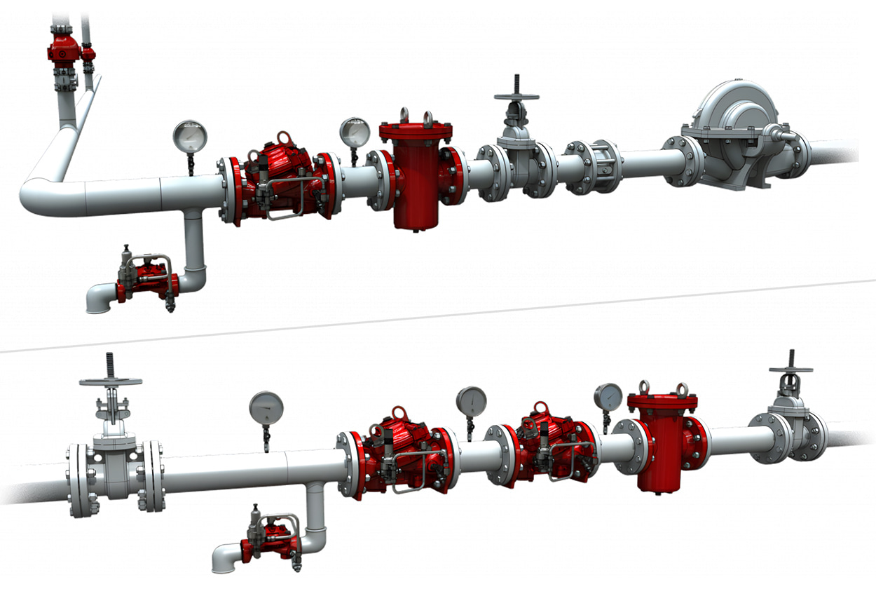 Регулятор тиску BERMAD 42T - застосування